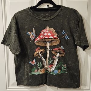 Mushroom Butterfly Crop Top
